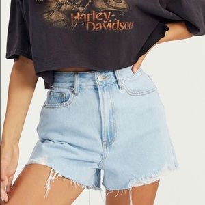 SOLD.     Glassons Mid Rise Medium Wash Jean Short